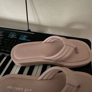 Madden Girl Pink Slides